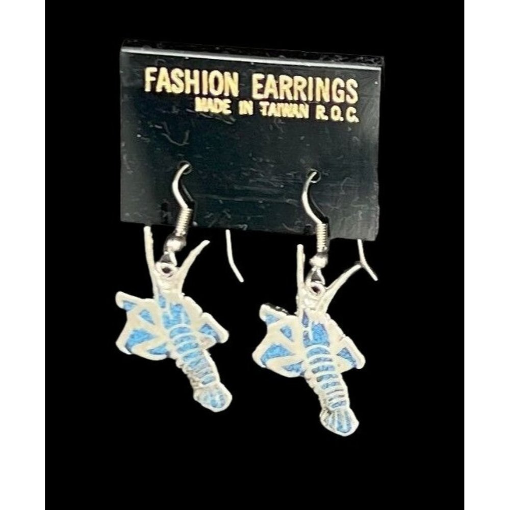 Fashion Earrings - Blue Lobsters